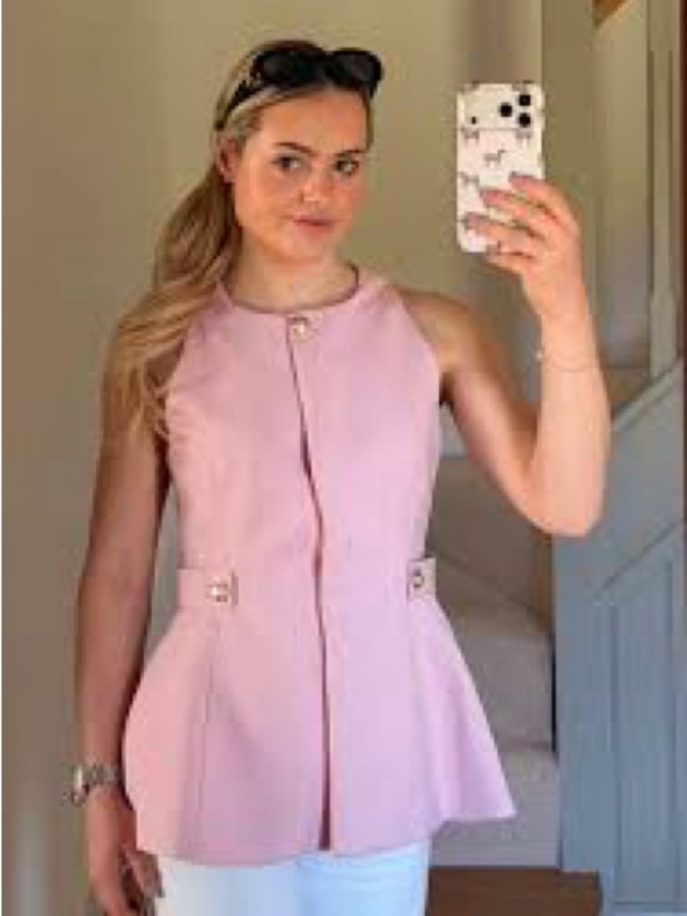 Zara Peplum Waistcoat Vest - Picture 7 of 7
